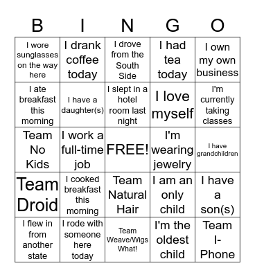 EPIPHANY ESSENTIALS EMERGE CONFERENCE Bingo Card
