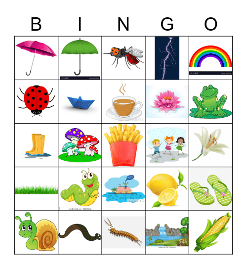 UC KINDIES MONSOON CARNIVAL Bingo Card