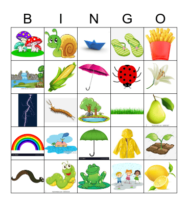 UC KINDIES MONSOON CARNIVAL Bingo Card
