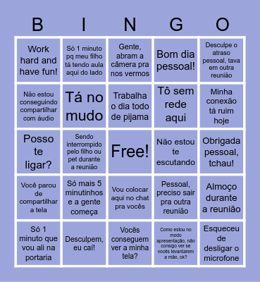 Bingo do Body Care Team! Bingo Card