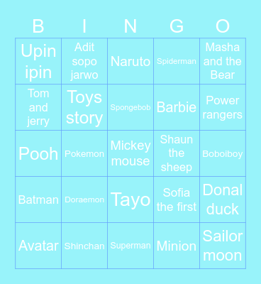 BINGO WITH HEIJI Bingo Card