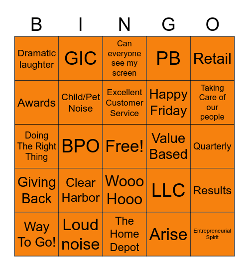 BPO Q1 BINGO! Bingo Card