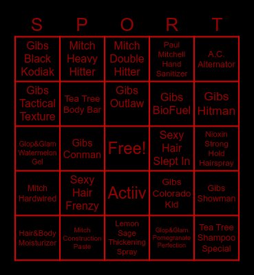 Retail Bingo Card