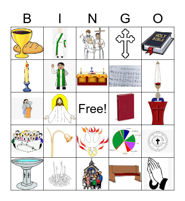 Church Bingo Card