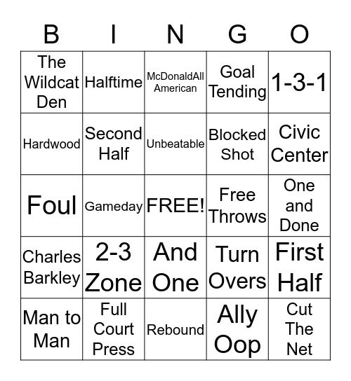UK Bingo Card