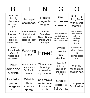 We love the Krumlands BINGO! Bingo Card