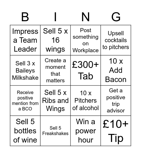 Bayhost Bingo Card