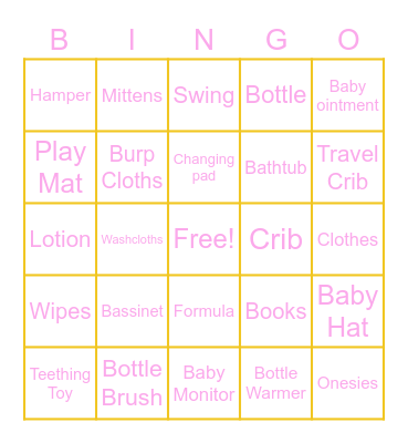 Denver's Bingo Card