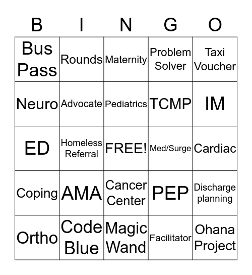 SW Bingo Card