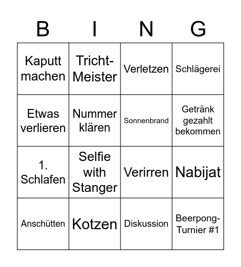 Jerome Boateng Bingo Mingo Bingo Card