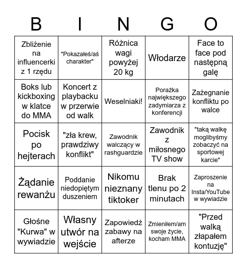 PatoMMA Bingo Card