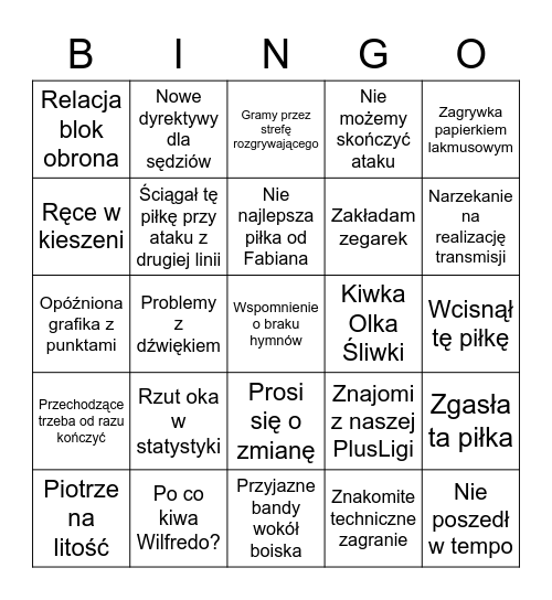 Swędro & Papa Drzyzga IO Bingo Card