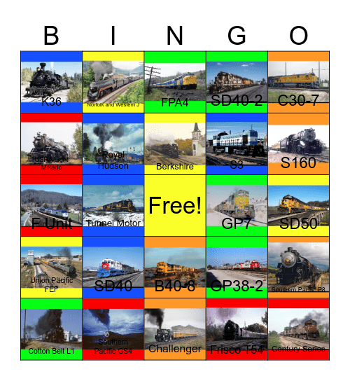 Best of the 1980’s and 1990’s Bingo Card