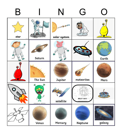 Sander's Galactic Bingo! Bingo Card