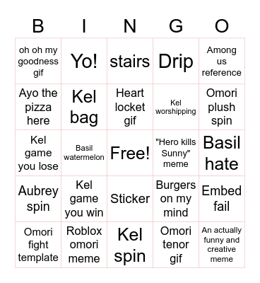 #Humphrey bingo! Bingo Card