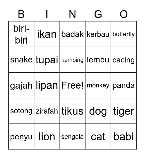 UQ Bingo Card