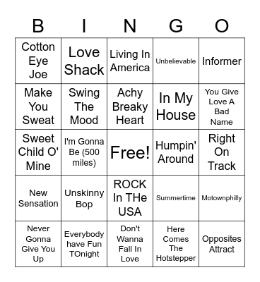 Tavern Misc. #1 Bingo Card