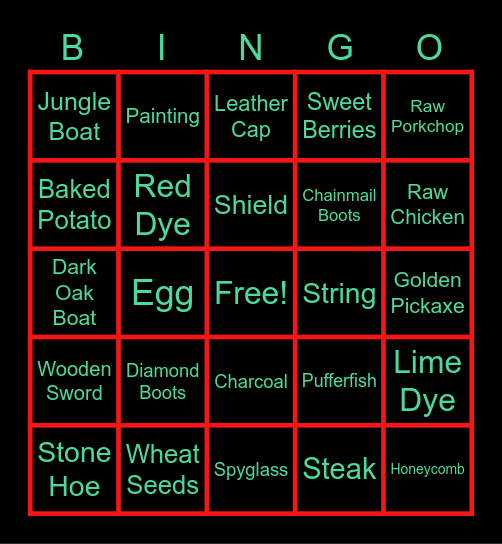 Corrupteddroid Bingo Card Bingo Card