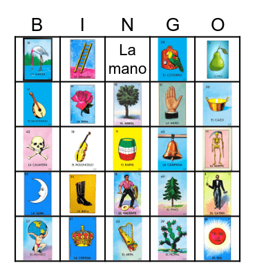 Loteria Bingo Card