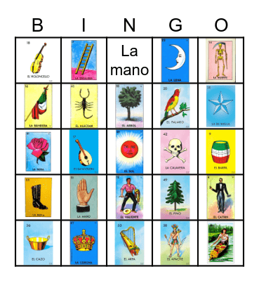 Loteria Bingo Card