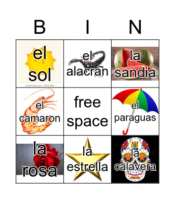 Loteria Mi Pueblito Bingo Card