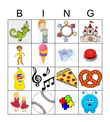 Medial /S,Z/ Bingo Card