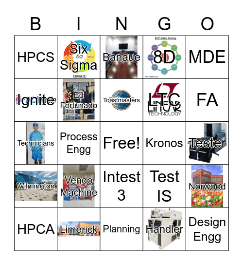 iLearn Bingo Card