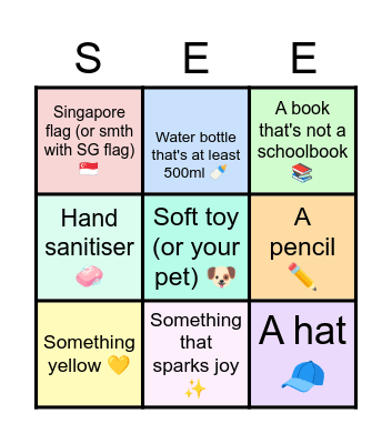 SCAVENGER HUNT 🕵️‍♂️ Bingo Card