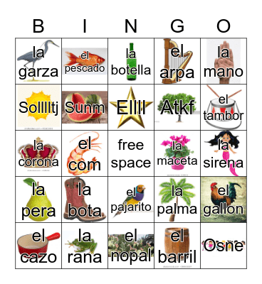 Loteria Mi Pueblito Bingo Card