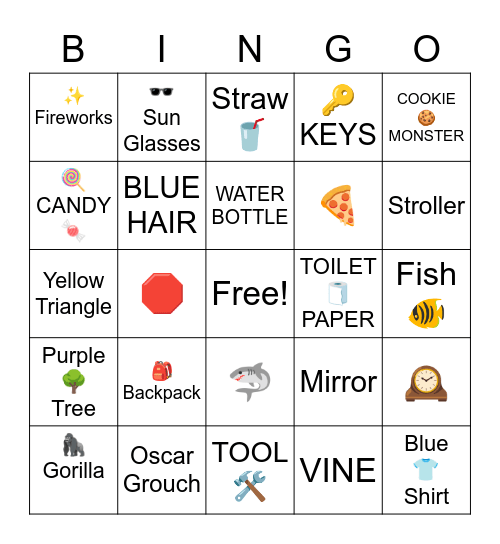 Youth Camp Card 2 Bingo Card