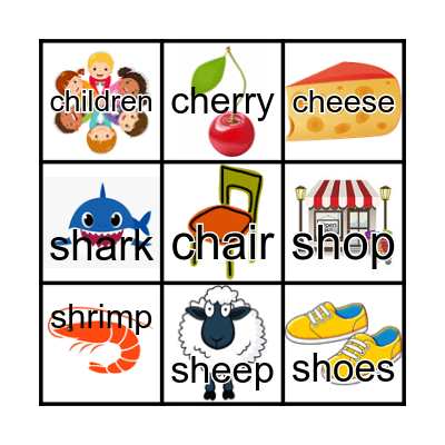 Phonics Unit 1 Bingo Card