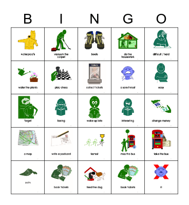 Vocabulary Bingo Card