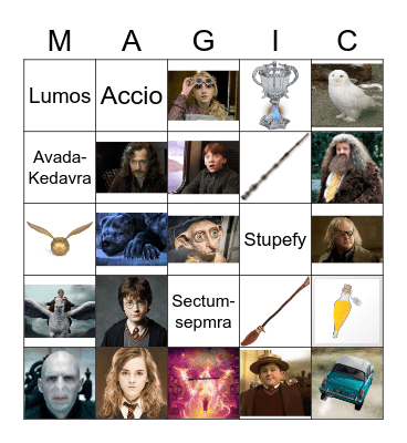 Harry Potter! Bingo Card