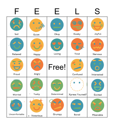 Emotions BINGO! Bingo Card