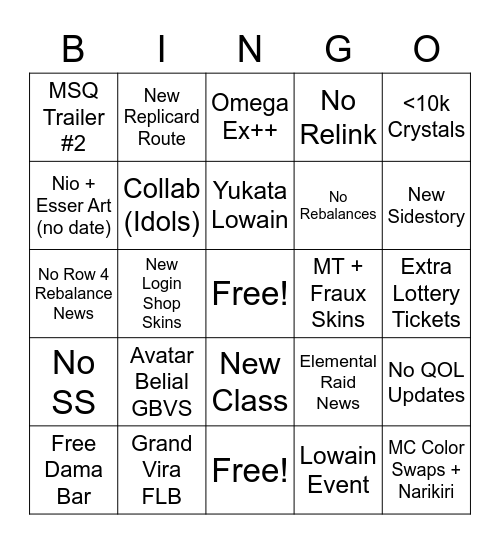 mario.gif Bingo Card