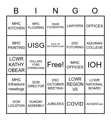 CAMPUS HEADLINES Bingo Card