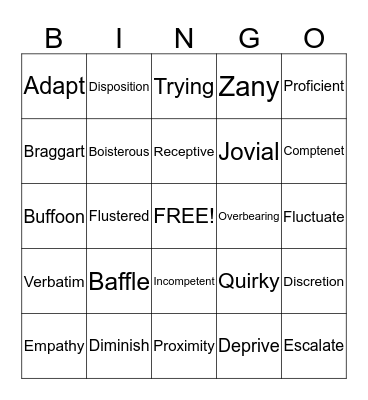 KEEPING GREAT FRIENDS Bingo Card