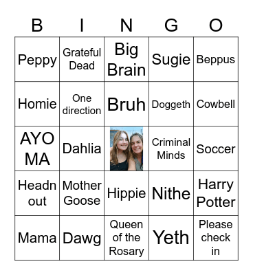 Shanny Bingo Card