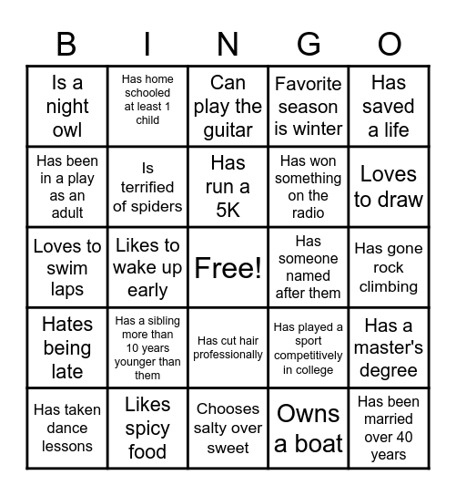 Who ARE You???????? Bingo Card