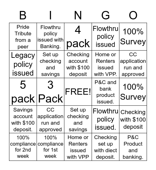 FIESTA  Bingo Card