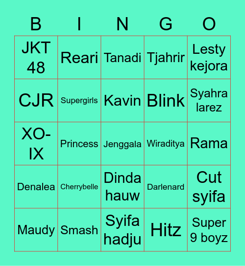 Alarick Gibraltar. Bingo Card