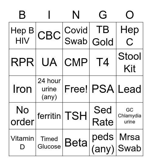 LaBingo 2.0 Bingo Card