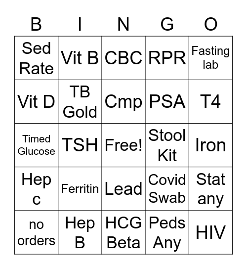 LaBingo 2.0 Bingo Card