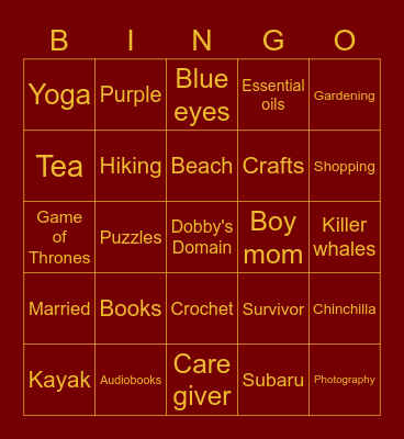 Michele - Founder 🔴🦁👑 Bingo Card