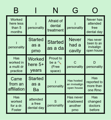 🔨Hammer Time Bingo🔨 Bingo Card