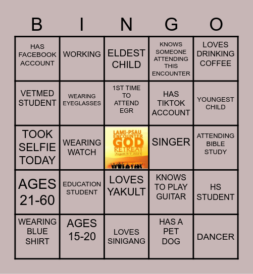 HUMAN Bingo Card