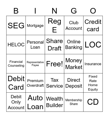 Product Knowledge Bingo Card