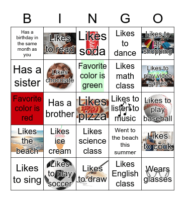 Find Someone Who... Bingo Card