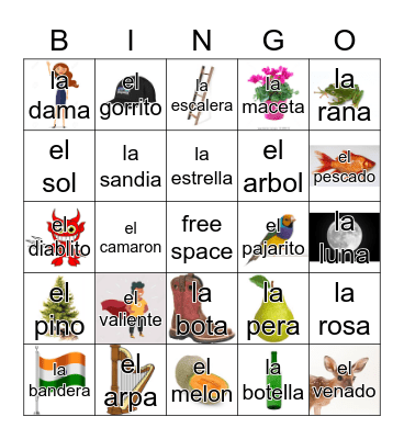 Loteria Mi Pueblito Bingo Card