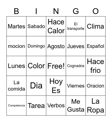 Bingo Card